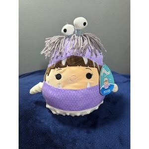 Squishmallows Boo from Monsters Inc Plush Toy Purple Monster Eyes Hair NWT